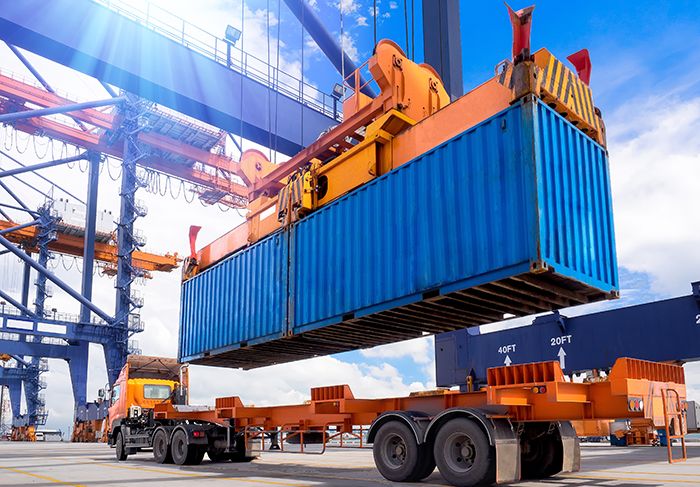 Intermodal containers handled by Maxx Solutions Brokerage